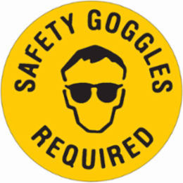 Anti-Skid Floor Sign 17 Inch Diameter, Black On Yellow, Permanent Adhesive