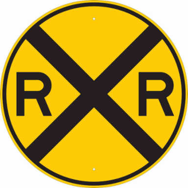 R X R Sign, 30" H x 30" W x 0.090" D, Aluminum