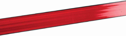 BriteSide Reflective Panels, Red, 6 ft H x 3 in W, Diamond Grade Reflective