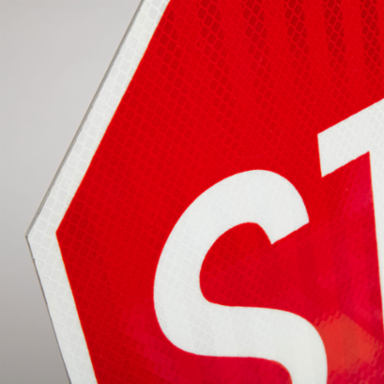 STOP Sign, 30" H x 30" W x 0.090" D, Aluminum