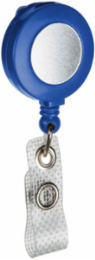 Badge Reel 34 Inch Cord Length, Nylon & Plastic, Blue Color