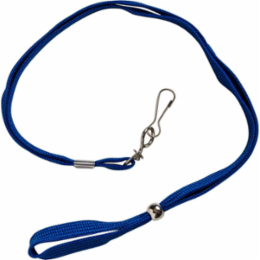 Royal Blue Lanyard 0.375 Inch W x 36 Inch L with Swivel Hook