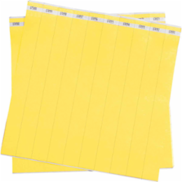 Security Tyvek ® Wristbands, Yellow