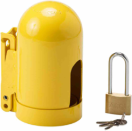 Snap Cap Gas Cylinder Lockout, 6.5"x 3-1/2" x 11 UN, Low Pressure Coarse Thread
