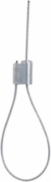 Cable Lock Seals, Silver, 12" L, Cable Diameter 0.0625"