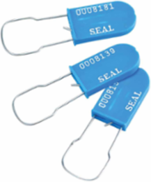Padlock Plastic Seals, Blue