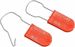 Padlock Plastic Seals, Orange