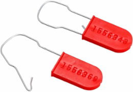 Padlock Plastic Seals, Red