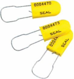 Padlock Plastic Seals, Yellow