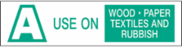 Green on White Outdoor Label, 1.5 Inch H x 6 Inch W, Vinyl, Permanent Adhesive