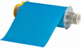 BBP85 Low Halide Polyester Labels, 7 Inch W x 50 ft L, Light Blue, Outdoor Use