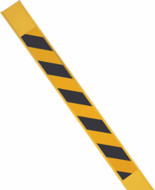 Reflective BradyStake Warning Stakes, Black/Yellow