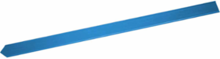 BradystakeTM Blank Warning Stake, Blue, 3.75 Inch x 66 Inch, Polyester Material
