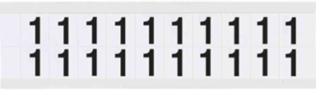 Die-Cut Number and Letter Labels, 0.75 Inch H x 0.656 Inch W, Vinyl, Outdoor Use