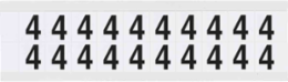 Vinyl Number and Letter Labels, 0.75 Inch H x 0.656 Inch W, Outdoor Use, Gloss Finish