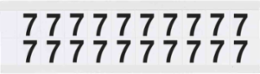 Vinyl Number and Letter Labels, 0.625 Inch Characters, Black on White, Outdoor Use