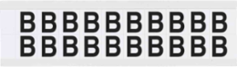 Vinyl Number and Letter Labels, B - 0.75 Inch x 0.656 Inch, Outdoor Durable, Gloss Finish