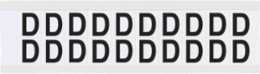 Die-Cut Vinyl Number & Letter Labels, 0.75 in H x 0.656 in W, Black on White