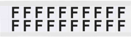 Weather-Resistant Vinyl Labels, Black on White, 0.75 Inch x 0.656 Inch, Permanent Adhesive