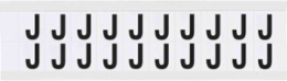 Vinyl Number and Letter Labels, 0.75 Inch H x 0.656 Inch W, Black on White