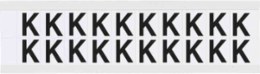 Vinyl Number and Letter Labels, Black on White, 0.75 Inch x 0.656 Inch, Outdoor Use