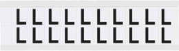 Vinyl Labels, Black on White, 0.75 Inch H x 0.656 Inch W, Permanent Adhesive