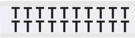 Die-Cut Vinyl Number and Letter Labels, Outdoor Use, 0.75 in H x 0.656 in W