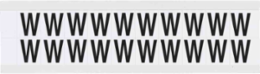 Weather-Resistant Vinyl Labels, 0.75 Inch H x 0.656 Inch W, Black on White