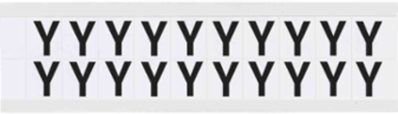 Vinyl Number and Letter Labels, 0.75 Inch H x 0.656 Inch W, Weather Resistant