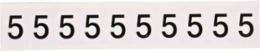 1.5 Inch x 1.063 Inch Durable Vinyl Number and Letter Labels, Black on White