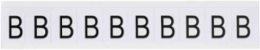 Die-Cut Vinyl Number and Letter Labels, Outdoor Use, 1.5 Inch x 1.063 Inch