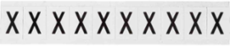 Die-Cut Vinyl Number and Letter Labels, 1.5 Inch H x 1.063 Inch W, Weather-Resistant