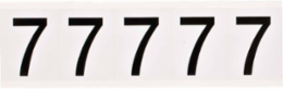 Die-Cut Letter and Number Labels 2.25 in H x 1.813 in W, Outdoor Durable Vinyl