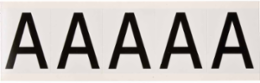 Vinyl Number and Letter Labels, Outdoor Durability 8-10 Years, 2.25 in H x 1.813 in W