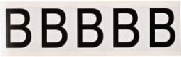 Vinyl Number and Letter Labels, 2.25 Inch x 1.813 Inch, Outdoor Durable, 8-10 Year Life