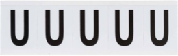 Weather-Resistant Vinyl Labels, 2.25 Inch x 1.813 Inch, Black on White, Permanent Adhesive