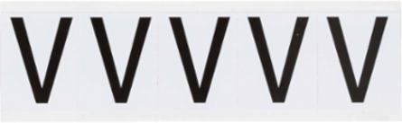 Die-Cut Number & Letter Labels, 2.25 Inch x 1.813 Inch, Vinyl, Weather-Resistant