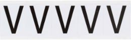 Die-Cut Number & Letter Labels, 2.25 Inch x 1.813 Inch, Vinyl, Weather-Resistant