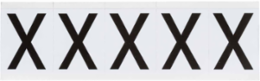 Die-Cut Number and Letter Labels, 2.25 Inch x 1.813 Inch, Vinyl, Weather-Resistant