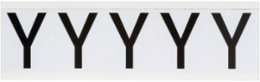 Weather-Resistant Vinyl Labels, 2.25 in H x 1.813 in W, Black on White