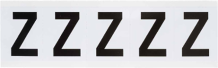 Vinyl Labels - 2.25 Inch x 1.813 Inch, Permanent Adhesive, Outdoor Use, Black on White
