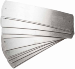 Number and Letter Aluminum Utility Panels, 1.75" H x 7.25" W