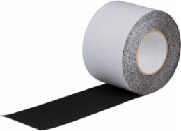 Safety Track Resilient Tapes, Calendared Vinyl, Black, 4" x 60'