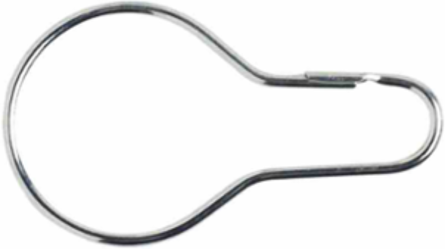 Valve Tag Fasteners, 1.375" W x 5" L, Zinc Plated
