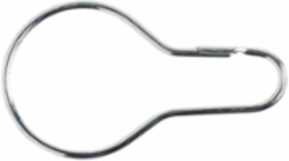 Valve Tag Fasteners, 1.375" W x 5" L, Zinc Plated