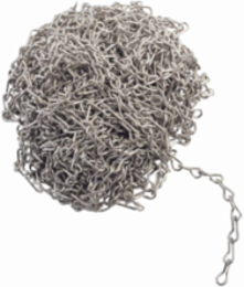 Jack Chain, 50" L, Stainless Steel