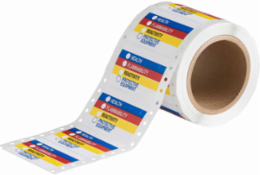 HMIG Label 3 Inch x 1.875 Inch - Health, Flammability, Reactivity, 500/Roll