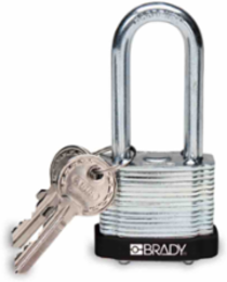 Standard-Size Steel Padlock - 5-Pin Cylinder, 2 Inch Shackle Clearance