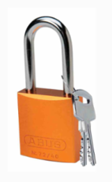 Aluminum Padlock - 6-Pin Cylinder, 1.6 Inch H x 1.5 Inch W, 1.5 Inch Shackle Clearance