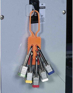 Non-Conductive Nylon Group Lockout Hasp, Accommodates Up to 6 Locks